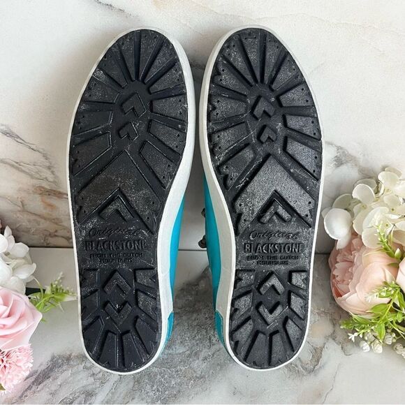 BLACKSTONE JL21 Sneaker in Turquoise Blue Leather Size 7 NEW - Picture 12 of 14